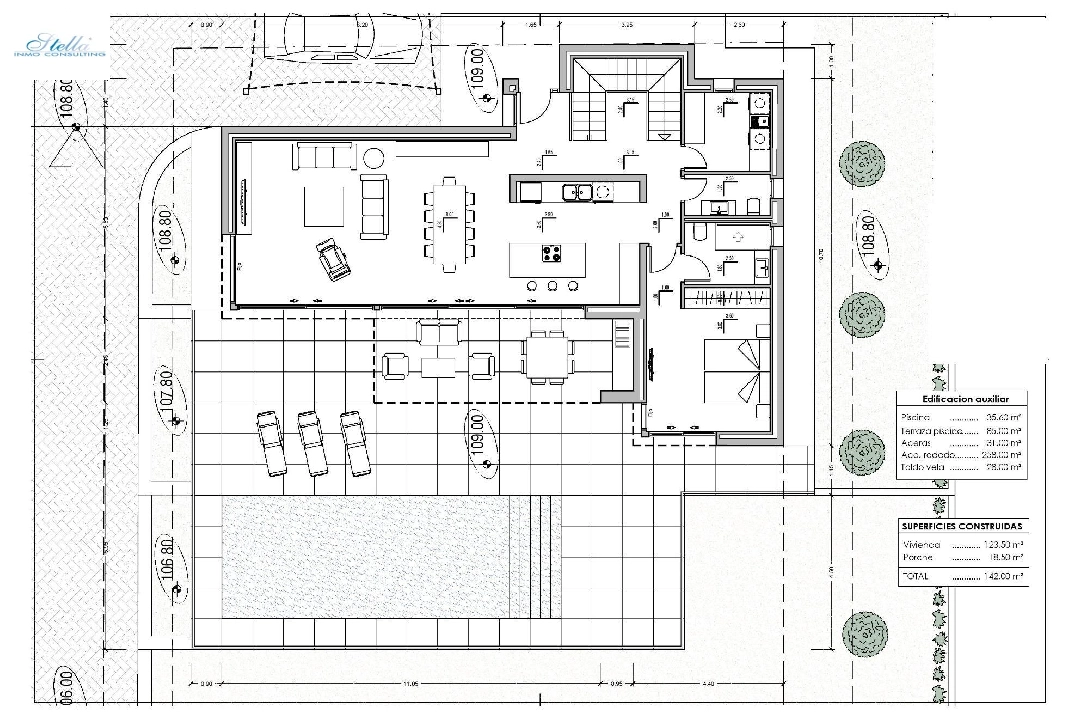 villa en Calpe en venta, superficie 209 m², ano de construccion 2024, aire acondicionado, parcela 1000 m², 3 dormitorios, 3 banos, piscina, ref.: AM-11967DA-9