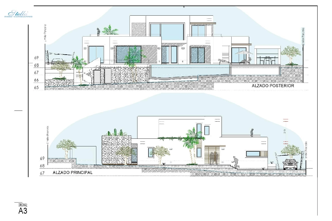 villa en Moraira en venta, superficie 261 m², ano de construccion 2023, aire acondicionado, parcela 810 m², 4 dormitorios, 3 banos, piscina, ref.: AM-12027DA-23