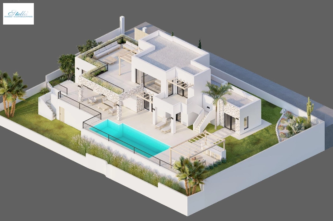 villa en Moraira en venta, superficie 261 m², ano de construccion 2023, aire acondicionado, parcela 810 m², 4 dormitorios, 3 banos, piscina, ref.: AM-12027DA-5