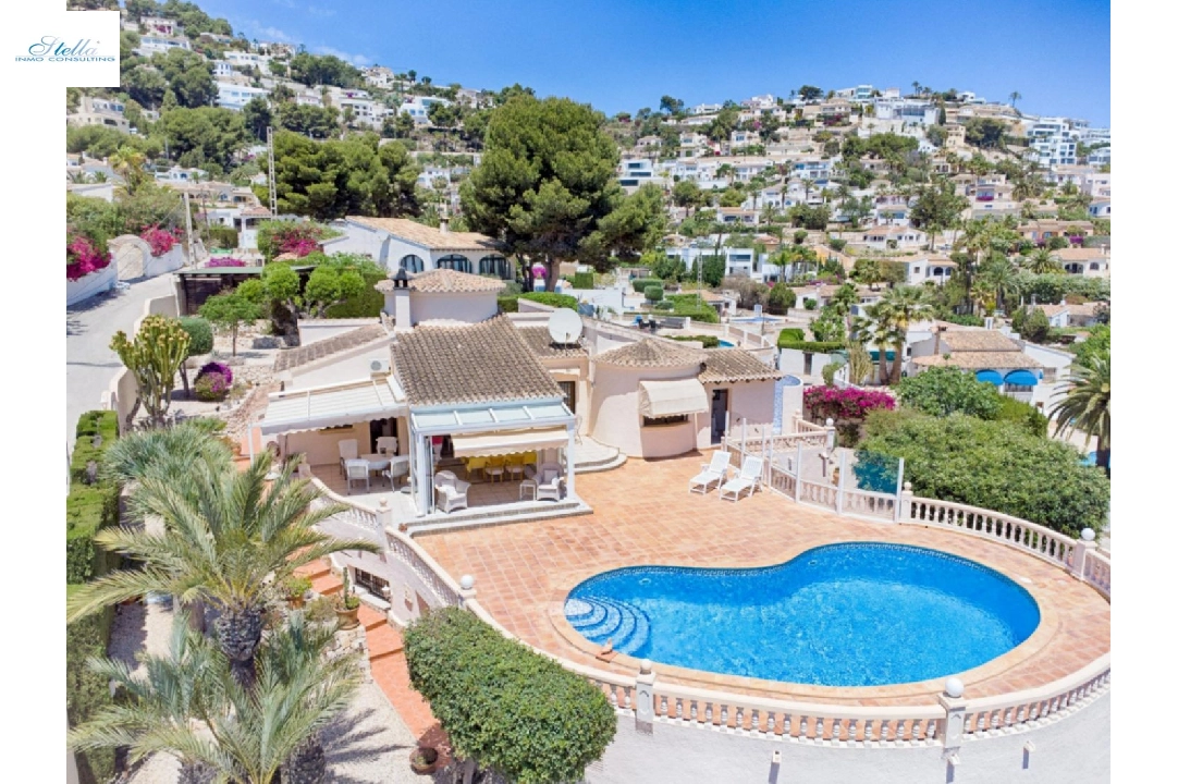 villa en Moraira en venta, superficie 293 m², ano de construccion 1998, aire acondicionado, parcela 1604 m², 5 dormitorios, 3 banos, piscina, ref.: AM-12096DA-3