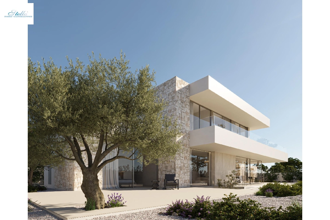 villa en Moraira en venta, superficie 482 m², ano de construccion 2024, aire acondicionado, parcela 809 m², 5 dormitorios, 4 banos, piscina, ref.: AM-12121DA-1