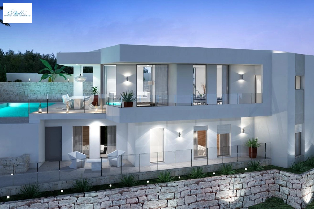 villa en Moraira en venta, superficie 286 m², ano de construccion 2024, aire acondicionado, parcela 800 m², 3 dormitorios, 2 banos, piscina, ref.: AM-12126DA-1