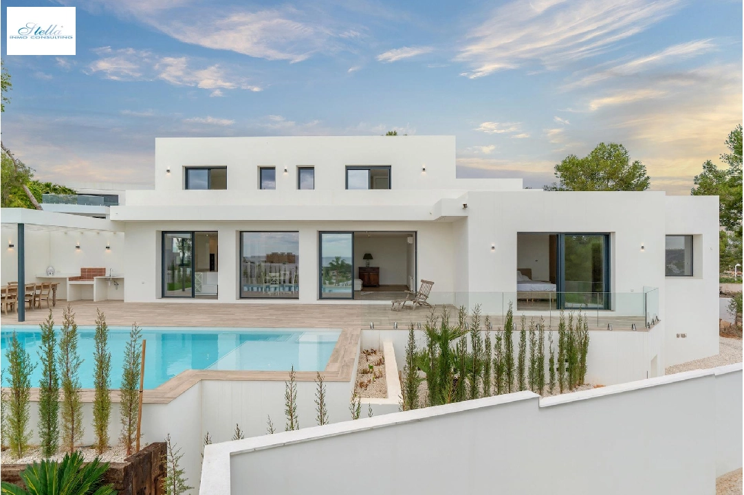 villa en Moraira en venta, superficie 259 m², ano de construccion 2024, aire acondicionado, parcela 800 m², 3 dormitorios, 3 banos, piscina, ref.: AM-12206DR-7