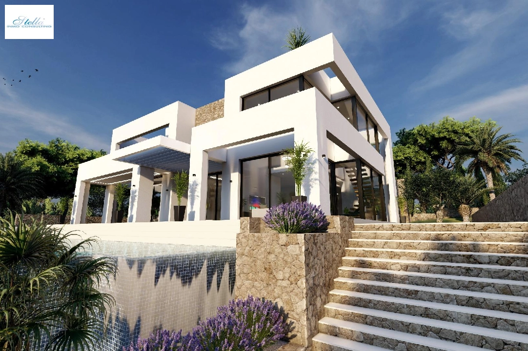 villa en Benissa en venta, superficie 547 m², ano de construccion 2024, aire acondicionado, parcela 1347 m², 4 dormitorios, 3 banos, piscina, ref.: AM-12239DA-9