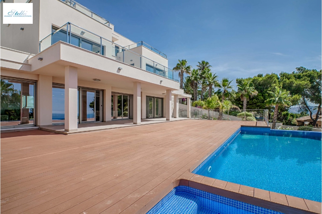 villa en Moraira en venta, superficie 547 m², ano de construccion 2014, aire acondicionado, parcela 1132 m², 4 dormitorios, 6 banos, piscina, ref.: AM-10630DA-1