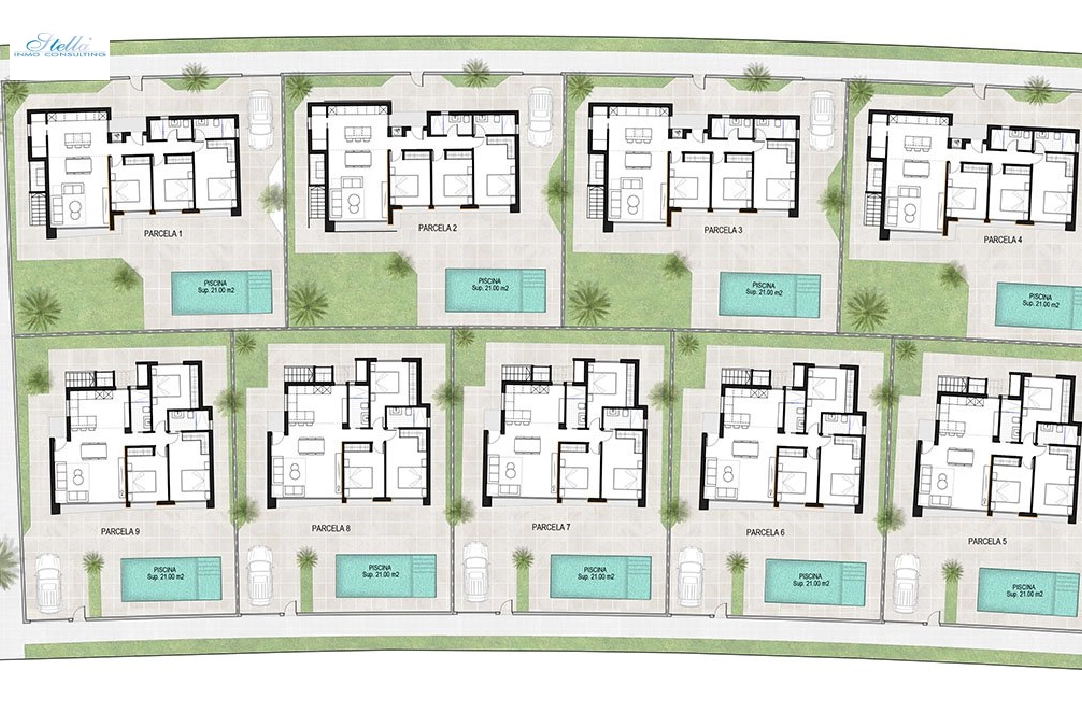 villa en Alhama de Murcia en venta, superficie 166 m², estado first owner, parcela 306 m², 3 dormitorios, 2 banos, ref.: HA-AHN-120-E02-3