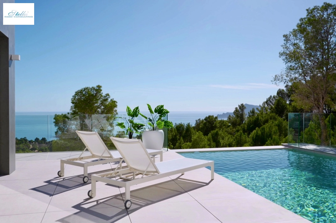 villa en Altea(Sierra Altea) en venta, superficie 535 m², parcela 1252 m², 4 dormitorios, 6 banos, piscina, ref.: CA-H-1800-AMB-2