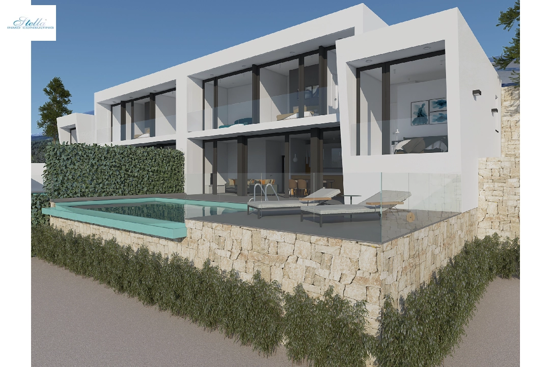 villa en Moraira(Benimeit) en venta, superficie 178 m², aire acondicionado, parcela 508 m², 3 dormitorios, 3 banos, piscina, ref.: CA-H-1820-AMB-1