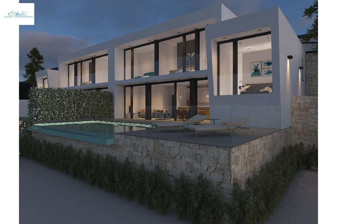 villa en Moraira(Benimeit) en venta, superficie 178 m², aire acondicionado, parcela 508 m², 3 dormitorios, 3 banos, piscina, ref.: CA-H-1820-AMB-4