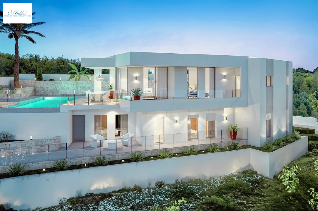 villa en Moraira(Benimeit) en venta, superficie 286 m², aire acondicionado, parcela 800 m², 3 dormitorios, 2 banos, piscina, ref.: CA-H-1819-AMB-1