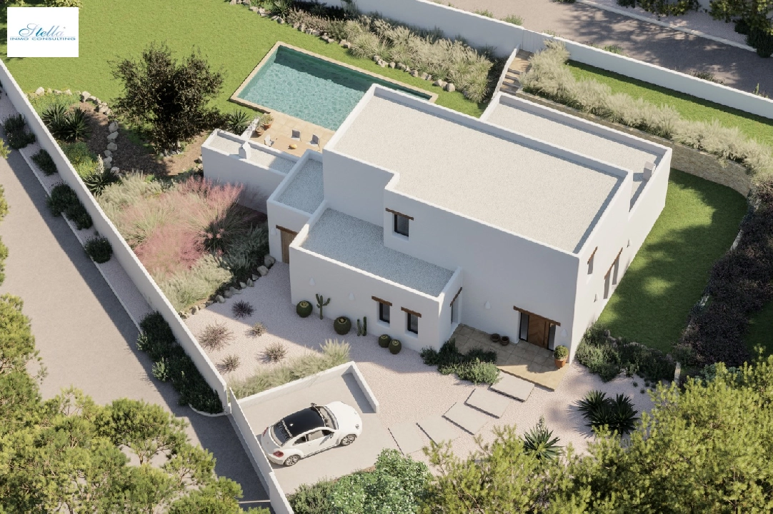 villa en Moraira(Cap Blanc) en venta, superficie 180 m², aire acondicionado, parcela 1056 m², 3 dormitorios, 4 banos, piscina, ref.: CA-H-1699-AMBI-1