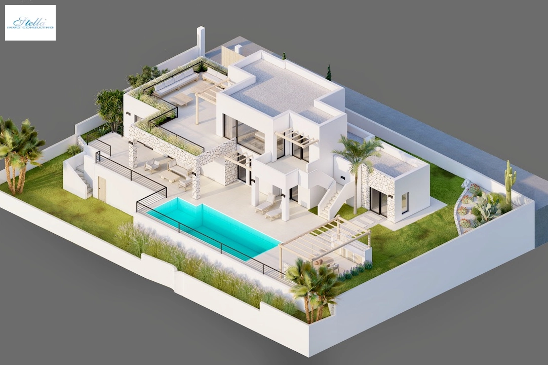 villa en Moraira(Pinar del Advocat) en venta, superficie 265 m², parcela 810 m², 4 dormitorios, 3 banos, piscina, ref.: CA-H-1822-AMBI-14