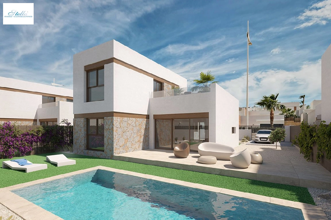 villa en Algorfa en venta, superficie 198 m², estado first owner, + fussboden, aire acondicionado, parcela 308 m², 3 dormitorios, 2 banos, piscina, ref.: HA-ARN-109-E01-1