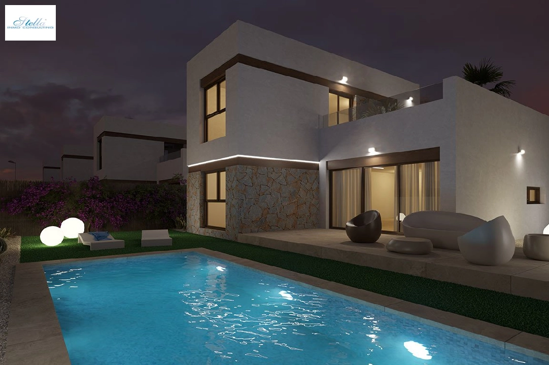 villa en Algorfa en venta, superficie 198 m², estado first owner, + fussboden, aire acondicionado, parcela 308 m², 3 dormitorios, 2 banos, piscina, ref.: HA-ARN-109-E01-12