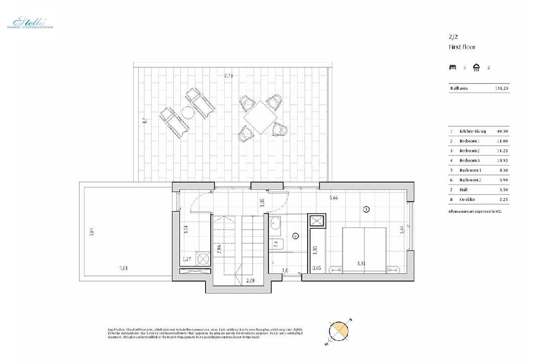 villa en Algorfa en venta, superficie 198 m², estado first owner, + fussboden, aire acondicionado, parcela 308 m², 3 dormitorios, 2 banos, piscina, ref.: HA-ARN-109-E01-15