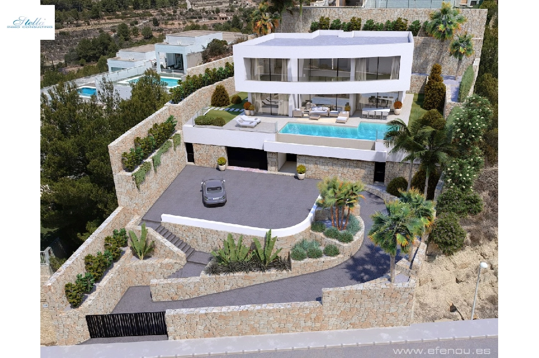 villa en Calpe(Empedrola) en venta, superficie 335 m², aire acondicionado, parcela 1042 m², 4 dormitorios, 4 banos, piscina, ref.: CA-H-1826-AMB-7