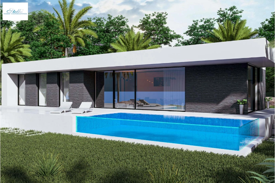 villa en Pedreguer en venta, superficie 160 m², ano de construccion 2024, + KLIMA, aire acondicionado, parcela 1000 m², 3 dormitorios, 2 banos, piscina, ref.: BP-8215PED-2