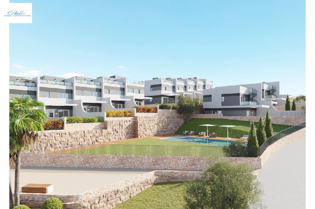 casa de pueblo en Finestrat(Finestrat) en venta, superficie 128 m², aire acondicionado, parcela 275 m², 4 dormitorios, 2 banos, piscina, ref.: CA-B-1828-AMB-18