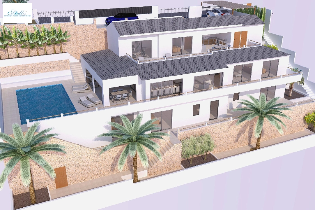 villa en Javea en venta, superficie 320 m², aire acondicionado, parcela 800 m², 5 dormitorios, 4 banos, piscina, ref.: BP-4447JAV-1