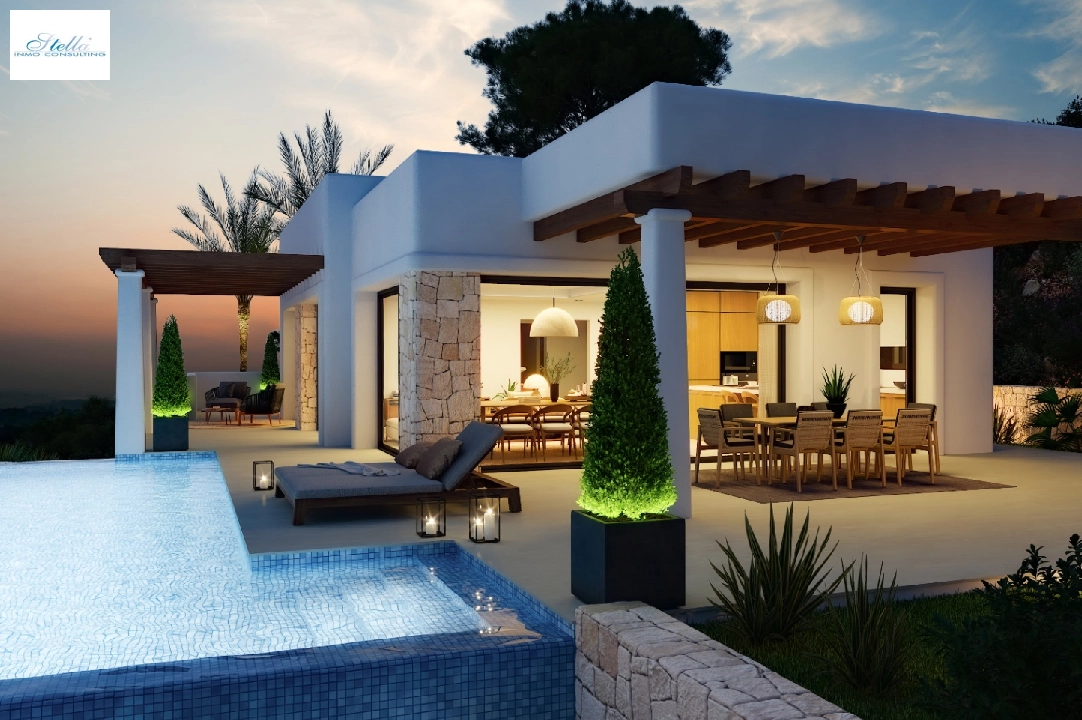 villa en Benissa en venta, superficie 256 m², aire acondicionado, parcela 1009 m², 4 dormitorios, 4 banos, piscina, ref.: UM-UV-IFACH-13