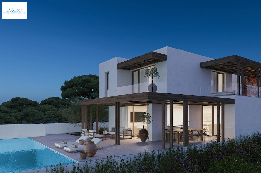 villa en Moraira(Benimeit) en venta, superficie 319 m², aire acondicionado, parcela 1000 m², 3 dormitorios, 3 banos, piscina, ref.: CA-H-1840-AMB-1