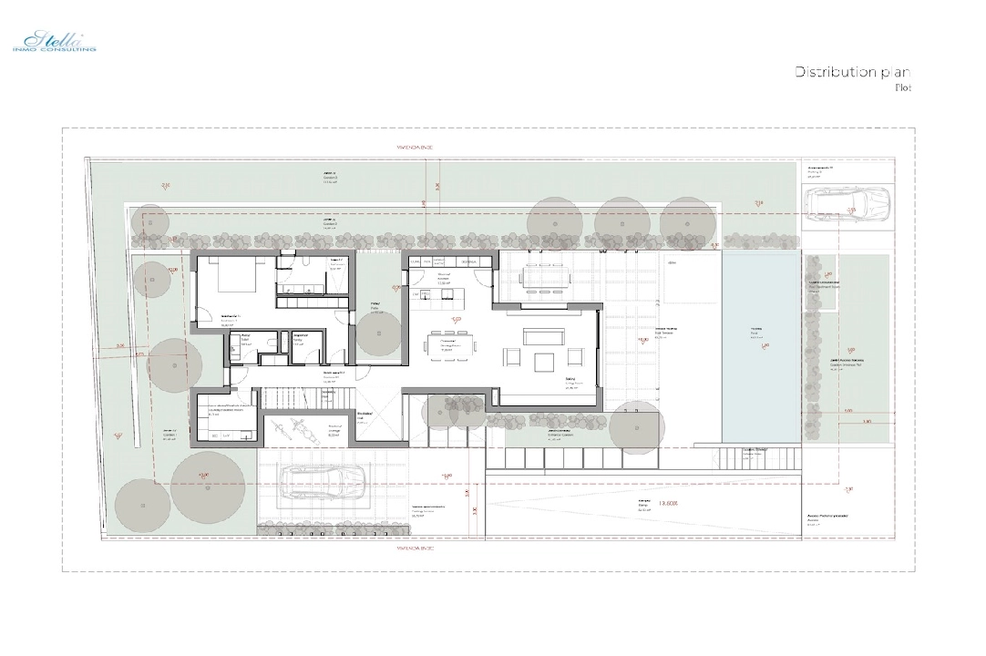 villa en Moraira(Benimeit) en venta, superficie 319 m², aire acondicionado, parcela 1000 m², 3 dormitorios, 3 banos, piscina, ref.: CA-H-1840-AMB-8