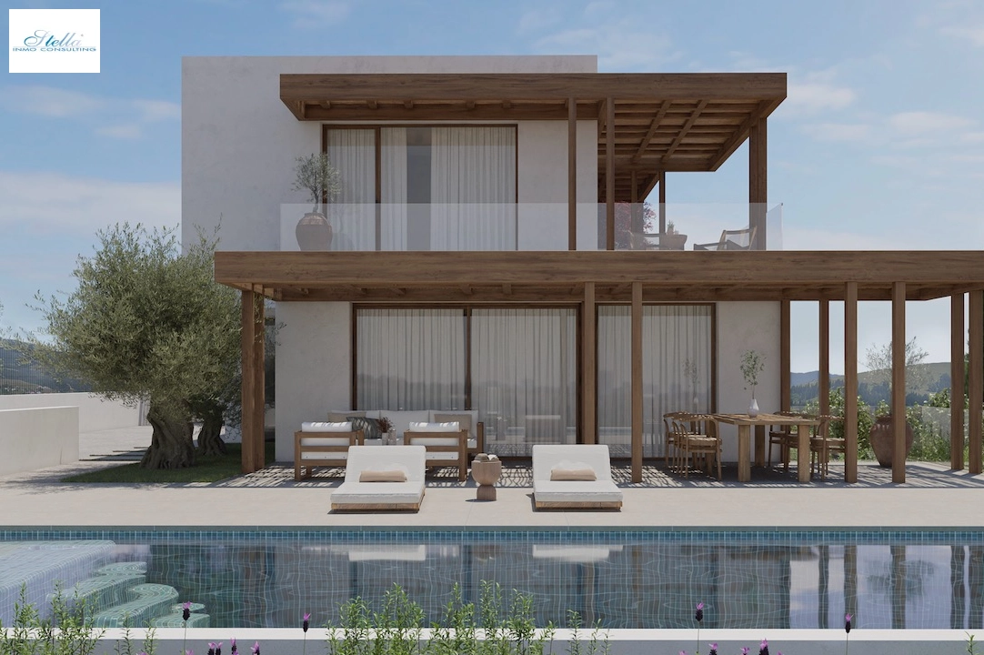 villa en Moraira(Benimeit) en venta, superficie 300 m², aire acondicionado, parcela 1000 m², 3 dormitorios, 3 banos, piscina, ref.: CA-H-1841-AMB-2