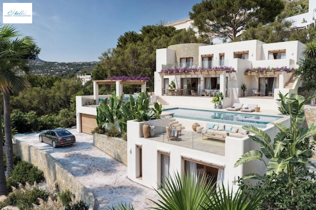 villa en Moraira(San Jaime) en venta, superficie 333 m², aire acondicionado, parcela 1330 m², 5 dormitorios, 5 banos, piscina, ref.: CA-H-1842-AMBI-1