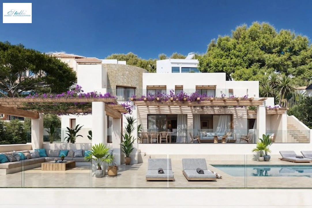 villa en Moraira(San Jaime) en venta, superficie 333 m², aire acondicionado, parcela 1330 m², 5 dormitorios, 5 banos, piscina, ref.: CA-H-1842-AMBI-2