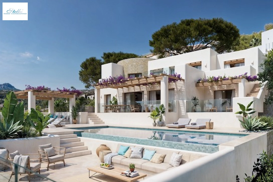 villa en Moraira(San Jaime) en venta, superficie 333 m², aire acondicionado, parcela 1330 m², 5 dormitorios, 5 banos, piscina, ref.: CA-H-1842-AMBI-9