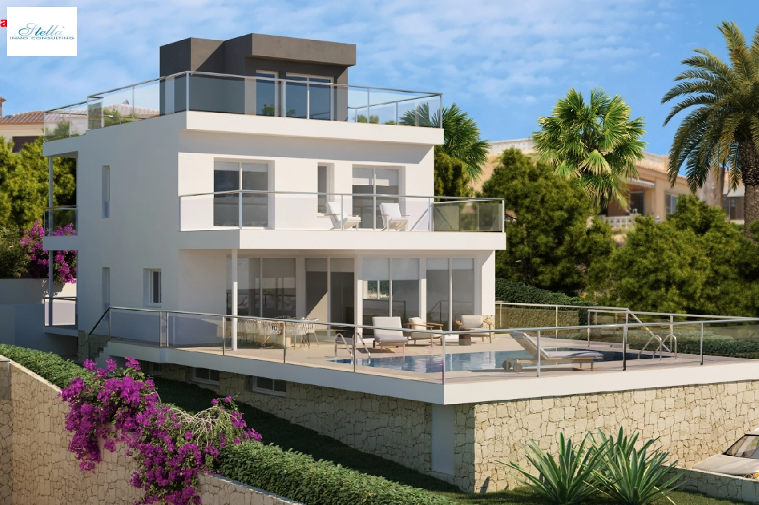 villa en Calpe(Ortembach) en venta, superficie 350 m², aire acondicionado, parcela 792 m², 4 dormitorios, 4 banos, piscina, ref.: CA-H-1849-AMBE-6