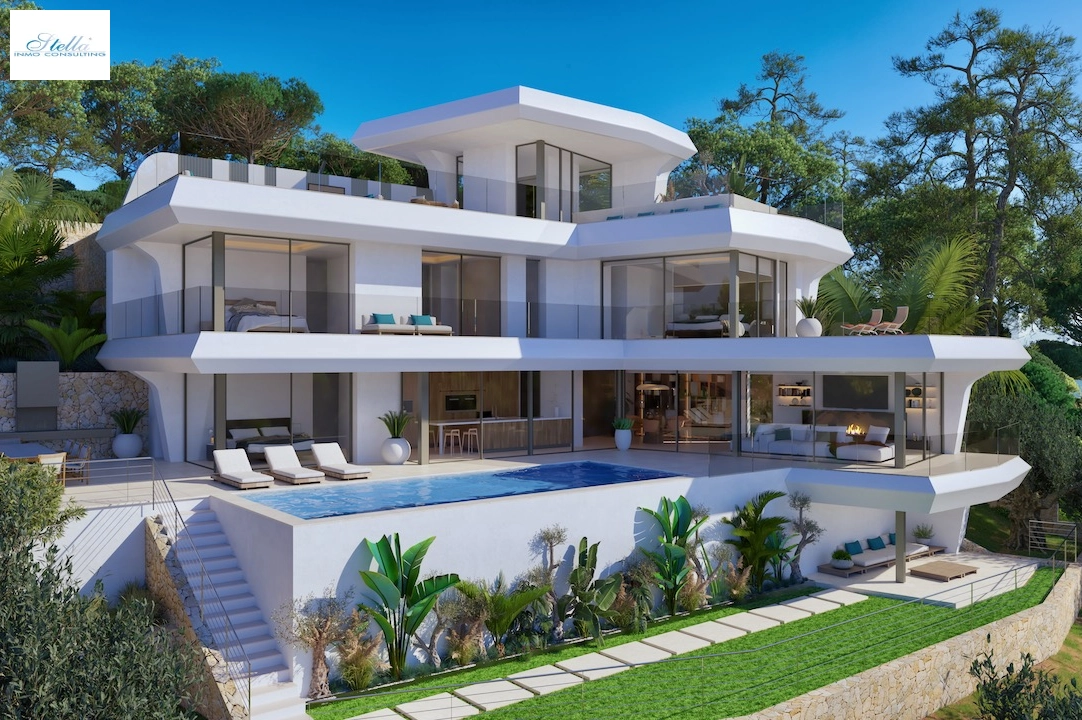 villa en Altea(Altea) en venta, superficie 479 m², aire acondicionado, parcela 1383 m², 4 dormitorios, 4 banos, piscina, ref.: CA-H-1853-AMB-1