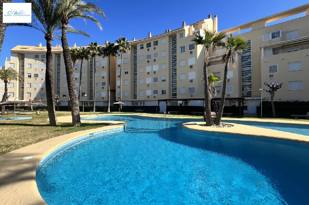 apartamento en Xabia(El Arenal) en alquiler de vacaciones, superficie 92 m², ano de construccion 2001, + KLIMA, aire acondicionado, parcela 101 m², 2 dormitorios, 2 banos, piscina, ref.: T-0524-1