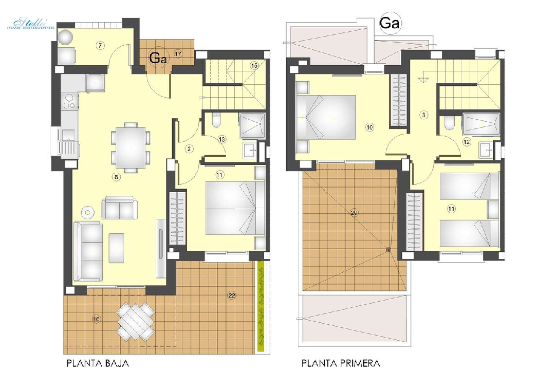 adosado en Busot en venta, superficie 115 m², estado first owner, 3 dormitorios, 2 banos, piscina, ref.: HA-BUN-122-R02-8