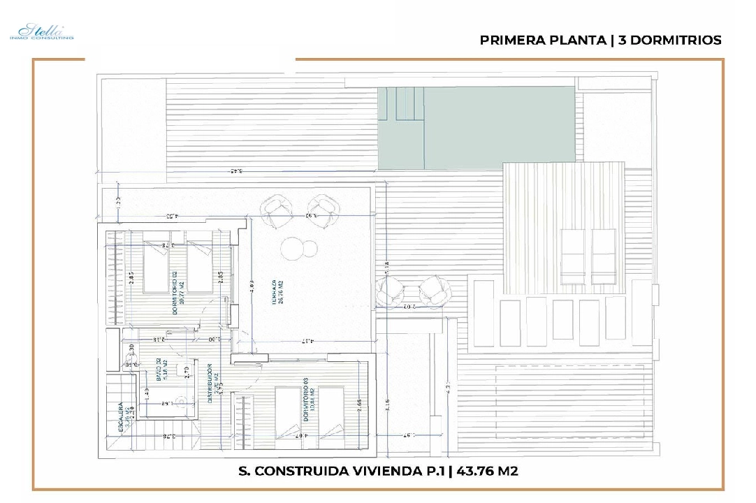 villa en Roldan en venta, superficie 113 m², estado first owner, parcela 198 m², 3 dormitorios, 2 banos, piscina, ref.: HA-RDN-120-E02-12